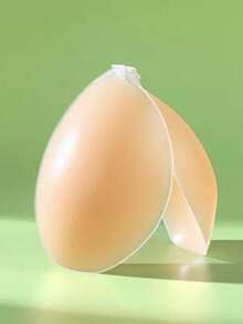 Ultra-Hold Silicone Bras, Wedding Bras, Invisible Bras, Strapless Silicone Bras, Reusable, Nipple Covers, Comfortable Waterproof Bra, Women's Silicone Push-Up Bra Covers, Popular Styles - 杏色(1 Piece Of Silicone) - 查看 7