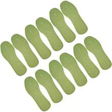 20pares Absorbent Insoles Men and Women Breathable Sweat - absorbing Shoe Pads Outdoor Activities Comfortable Foot Cushions Running Walking and Training - Verde5 - Ver 2