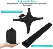 Yosoo Health Gear Equipo de entrenamiento de voleibol, entrenador de voleibol ajustable, cuerda de práctica de voleibol para servir, pinchar, columpio, pelota de regreso - negro - Ver 4