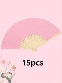 Personalized Engraved White Folding Fan, Custom Lettering Fan, Personalized Wedding Fan, Engagement Gift, Bridal Gift, Party Favor, Best Man Gift, Wedding Thank-You Gift, Birthday Gift, Baptism Gift, First Communion Gift, Personalized Gift Idea, Bamboo Folding Fan, Can Be Used For DIY Creative Blank Printing Advertising Gifts. Multifunctional, Highly Decorative, And Of Superior Quality, It Is An Ideal Gift For Her, Suitable For Tea Room, Valentine's Day, Mother's Day, Father's Day. - Multicolor - View 10