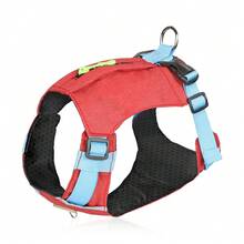 Imbracatura leggera per cani, imbracatura pettorale regolabile e traspirante per animali domestici con tasca con cerniera, super morbida e imbottita, riflettente, facile da pulire, adatta per cani di taglia media e grande - Multicolore - Visualizzare 19