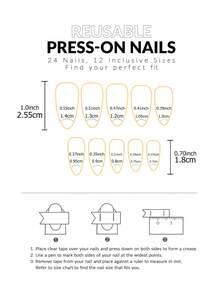 48片Y2K裸粉色方形和杏仁形假指甲，红色爱心和白色波点设计，全覆盖假指甲套装，包含2个指甲锉和2张指甲胶贴，适合作为送给女孩、妈妈的礼物，也适合批发美甲用品，适合节日、派对、约会和日常佩戴。 - 彩色 - 查看 6