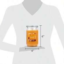 SWEET-Single-Wick Scented Glass Jar Candle, Salted Caramel Butterscotch, 20oz. - Caramel mặn, bơscotch - Xem 7