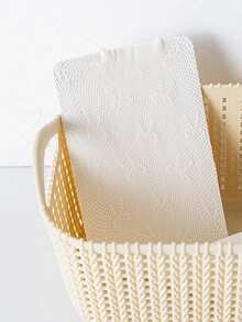 1 雙兒童網狀蝴蝶結長襪 - 薑色 - 查看 3