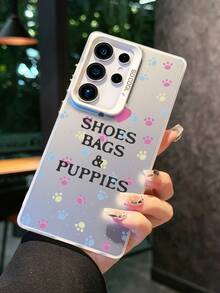 1pc Fashionable White Phone Case With Cat Paw Print Design, Featuring Full-Body Protection Against Drops And Scratches, Suitable For Everyday Use And Travelers, Compatible With IPhone XR/11 Pro Max/7P/8P/12 Pro/12 Pro Max/13 Pro/13 Pro Max/14 Pro/14 Pro Max/15 Pro/15 Pro Max/14/15Plus/16E/16 Pro/16 Pro Max/17 Pro/17 Pro Max/Air/SMART8, Galaxy A55/A15/S23/S24/S25 Ultra - White - View 6