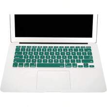 MOSISO Silicone Keyboard Cover Compatible With 13 Inch A1466 A1369 2010-2017&Compatible With Pro 13/15 Inch (With/Without Retina Display, 2015 Or Older Version), Black - Xanh lá cây công - Xem 7
