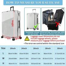 - Funda protectora para veliz de PVC transparente de 24 28 30 pulgadas para veliz con ruedas - 20inch + 70% transparente, 30% gris - Ver 6