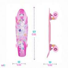 Patineta Best Friends Rosa Marca Diseño Multicolor para Niñas Medida 570 Mm X 150 Mm Ruedas De 60 Mm Trucks De 80 Mm Capacidad De Carga De 60 Kg Duradera Y Segura - Multicolor - Ver 7