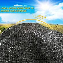1pc High-Quality Black Sunshade Net (With Drawstring) - Durable Rain Cover, Suitable For Swimming Pools And Patios - 65-75% UV Protection, Outdoor Canopy For Yard, Patio, Garage And Garden Oasis, With Ropes. - Black + Drawstring - View 5