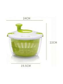 Centrifugadora Manual Para Verduras, Escurridora para Frutas y Verduras - Verde - Ver 6