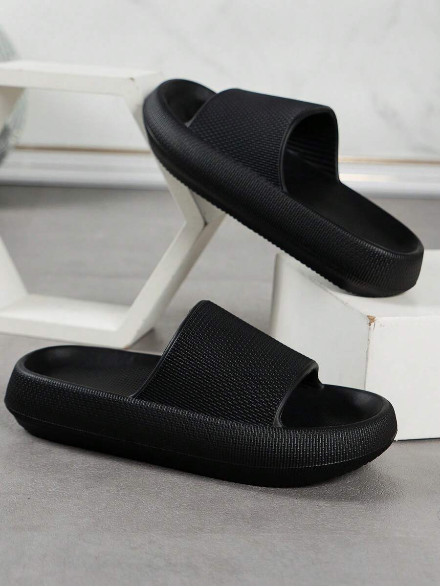 Women's Casual Soft Bottom Slippers, Comfortable For Home, Bathroom, Dorm, Office, Beach Wear