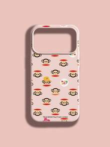 Paul Frank Officially Licensed Liquid Silicone Phone Case, Full Body Shockproof Camera Protection, Monkey Character Pattern, New Design Compatible With IPhone 13/14/15/16/17 Pro Max - Multicolor - View 2