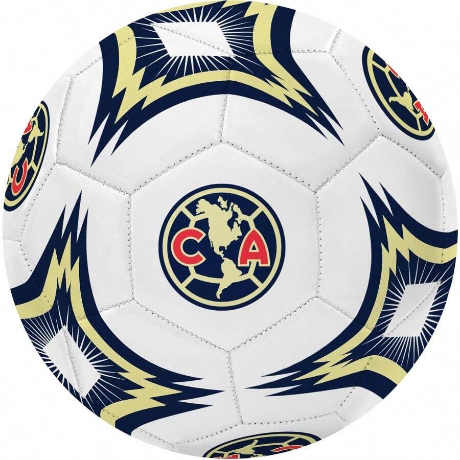 zxr Icon Sports International Clubs - Balón de fútbol con Licencia Oficial de caleidoscopio Talla 5121 - ClubAméricaBlanco - Ver 1