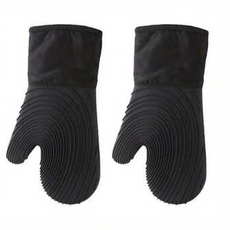 Guantes de horno de silicona, almohadilla de aislamiento, guantes de horno de microondas estilo nórdico, guantes de cocina para hornear, guantes para servir