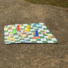2-In-1 Combo Set Includes Ludo And Snakes & Ladders Games, With 24cm Independent Rubber Game Board, 16 PP Plastic Game Pieces And 2 Dice, Suitable For Classic Portable Strategy Games And Family Learning Games. - Multicolor - View 12