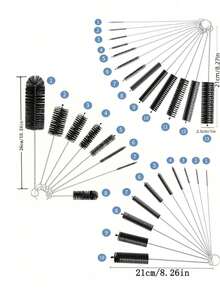 1/3/8/10pcs Multi-Functional Cleaning Brush Set - Kitchen Lid Crevice Cleaner, Groove Sterilizing Bottle & Cup Brush Set, Baby Bottle & Cup Sterilizing Brush Set