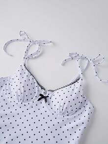 Women Swimsuit One Piece Bathing Suit V Neck Tummy Control With Adjustable Spaghetti Straps - White - View 3