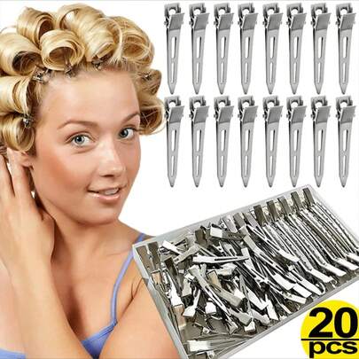 1/10/20 chiếc kẹp tóc tạo kiểu chân tóc, kẹp tóc kim loại chuyên nghiệp dùng trong salon, dụng cụ tự làm tóc, phụ kiện tóc, dụng cụ tạo kiểu tóc.