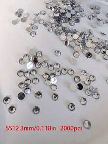 10000颗水晶AB彩平底水钻，非热熔树脂宝石，适用于美甲、DIY工艺品和珠宝制作配件