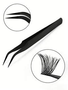 9对半条假睫毛，自然猫眼妆假睫毛，卡通风格假睫毛，透明带自然假睫毛，短款柔软3D仿貂毛假睫毛，轻盈蓬松仿貂毛假睫毛，睫毛嫁接工具 - 眼尾拉長款 - 查看 7