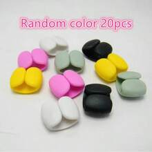 20个/10个/5个彩色线缆夹,彩色线缆整理夹,多功能线缆固定器,多用途线缆管理夹 - 耐用塑料材质,适用于充电线、耳机和耳塞,易于缠绕整理,充电线/手机线收纳工具,适用于办公室、宿舍、家居装饰 - 彩色 - 查看 2