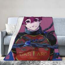 Blue Lock Alexis Ness Anime-Themed Throw Blanket - Cozy Polyester Blend, Vibrant Character Design, All-Season Use For Living Room, Office, Sofa & Travel - Perfect Gift For Anime Fans, Anime Blanket, Comfortable Home Accessory - 彩色 - 查看 2