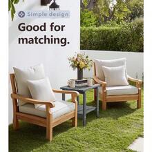 PASAMIC - Mesa Auxiliar Cuadrada Addack de 2 Niveles mesas auxiliares para Exteriores de HDPE de 17 Pulgadas Mesa Auxiliar Resistente a la Intemperie para Patio Patio Piscina compañero de - Gris - Ver 6