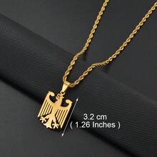 1pc German Eagle Chain Neckalces Stainless Steel Germany Jewelry For Woman Men Girls - Multicolor - View 18