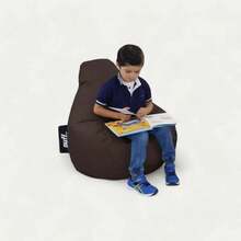 - Silln Pera para Nios Cmodo y moldeable Relleno de Perlas de Unicel Perfecto como rea Infantil 75x65 Resistente Acabado Tipo Nylon Color Fucsia - Chocolate - Ver 2