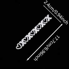 1个心形金属模切模具，2025金属切割模具，适用于纸卡制作、剪贴簿DIY卡片、相册工艺装饰