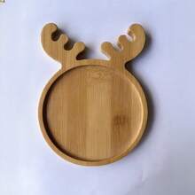 1pc Multi-Functional Wooden Tray With Star And Heart Patterns, Can Be Used As Jewelry Dish, Jewelry Tray, Necklace Tray, Ring Dish, Key Bowl, Decorative Plate, Ideal For Kitchen, Dining Room, Bedroom Decor, And Valentine's Day Gift For Women - Multicolor - View 4