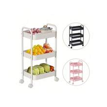 Storage Island & Carts - White - View 2