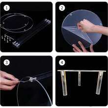 Beverage Dispenser Stand, Transparent Acrylic Stand, Suitable For Glass Beverage Dispensers With A Maximum Diameter Of 7.87 Inches, Water Dispenser Stand For Parties And Events, Plant Stand, Cake Stand, Only Beverage Dispenser Stand