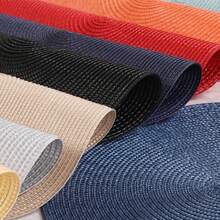 1pc/4pcs/6pcs 38cm Color Dining Mat, Round Woven Dining Mat, Light Colored Dining Table Mat, Round Dining Table Mat, Sage Green Dining Table Mat, Suitable For Circular Dining Tables, Kitchens, Birthday Parties, Wedding Parties, Holiday Themed Parties - Multicolor - View 9