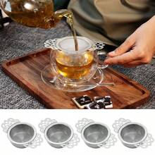 2pcs Stainless Steel Tea Leaf Strainer, With Petal-Shaped Handle, Tea Leaf Separator - Multicolor - View 10
