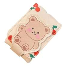 MX   Estuche para Lápiz Labial de Maquillaje Bolsa de Maquillaje Pequeña con Espejo para Exterior Minibolsa de Viaje Bolsa de Cosméticos Diseño de Oso Adorable - como en la foto - Ver 2
