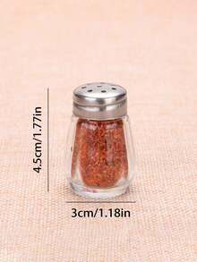 Bộ 1/2/4 lọ đựng muối và tiêu mini bằng thủy tinh, lọ gia vị thủy tinh trong suốt, hũ đựng muối và tiêu nhỏ xinh, hộp đựng gia vị, phụ kiện nhà bếp bằng thủy tinh, thích hợp cho gia đình, đám cưới, cắm trại, du lịch bằng xe RV, kỳ nghỉ biển, trang trí nhà bếp. - Nhiều màu - Xem 10