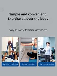 5件套阻力带套装，适用于柔韧性和灵活性训练，可用于瑜伽、普拉提以及体操和舞蹈中的阻力训练，也可作为健身哑铃使用。 - 彩色 - 查看 9