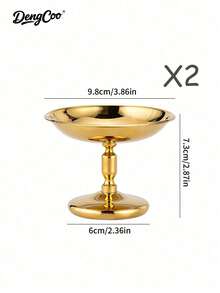 Dengcoo 1/2 Stainless Steel Ice Cream Bowl, Fruit Salad Yogurt Bowl, Dessert Cup, Snack Candy Dish, Suitable For Party, Gathering, Camping