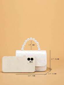 Nuevo bolso bandolera pequeño para niñas, regalo de vacaciones, bolso de moda, bolso de princesa, monedero para niñas, bolso cuadrado pequeño - Unitalla - Ver 8