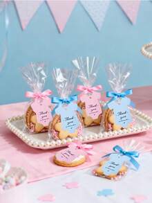 50/25 thẻ quà tặng kèm dây buộc, thích hợp cho tiệc tiết lộ giới tính, trang trí tiệc mừng em bé, đám cưới, lễ tốt nghiệp, sinh nhật và kỷ niệm. Thẻ giấy cũng phù hợp cho trang trí Ngày Valentine, Ngày của Mẹ và lễ tốt nghiệp. - Nhiều màu - Xem 2