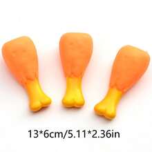 1/2件装宠物吱吱叫拖鞋玩具，幼犬吱吱叫玩具，咿呀学语吱吱叫玩具，耐啃咬互动玩具，宠物用品，宠物玩具 - 彩色 - 查看 3