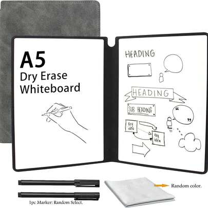 A5 Dry Erase Reusable Notebook Small Writable Memo Pad Whiteboard Planner For Office Supplies Ideal For Home And School Use Compact Whiteboard