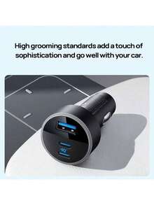 anker A2736 迷你 67W 充电器，三口快充，高效散热，小巧便携，防滑稳固插脚，旅行必备，黑色 - 黑色 - 查看 6