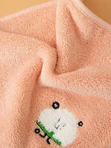 5件套卡通儿童毛巾套装 - 柔软刺绣浴巾、婴儿围兜和高吸水性手帕，儿童必备洗浴及日常用品套装