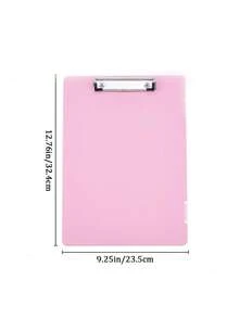 1pc A4 Size Clipboard With Storage Function, High Capacity Office Clipboard, Metal Clip, Wear-Resistant, Smooth Surface For Easy Writing, Suitable For Writing, Learning, Interviews, Sketching, Applicable To Teacher's Office, School, Construction Site, Hotel, Home And Other Occasions