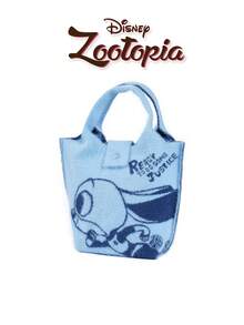 疯狂动物城卡通图案毛绒手提包，女士手提包，适合日常穿搭、假日聚会、购物、送礼。 - 彩色 - 查看 14