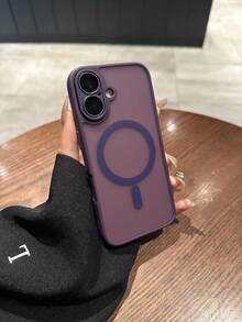 MagSafe Compatible Wireless Charging Phone Case For IPhone 17 Pro Max/17 Air, 16 Pro Max Plus, 15/14/13/12 Pro Max Plus | High Quality Matte Clear Hard PC Back Cover, Shockproof Drop Resistant, Anti-Yellowing Anti-Fingerprint, Stylish Multi-Colors, Perfect Gift For Women & Men,Purple; - Purple - View 2