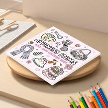 GDTME ESPACIO ACOGEDOR: Libro para colorear de artículos lindos, 24 páginas impresas por un solo lado, incluye muchos artículos adorables de uso diario y decoración del hogar, adecuado para adultos y adolescentes, de vuelta a la escuela, Día de la Madre, Día del Padre, regalo de Pascua, artículos de papelería, tamaño 7.9 X 7.9 pulgadas - Espacio confortable - Ver 17