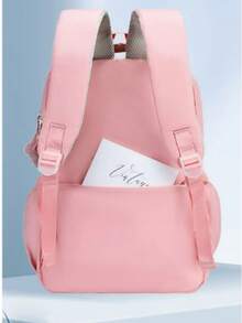 Girls' School Backpack With 180° Opening, Waterproof, Super Lightweight, And Multiple Pockets - 黑色 - 查看 2